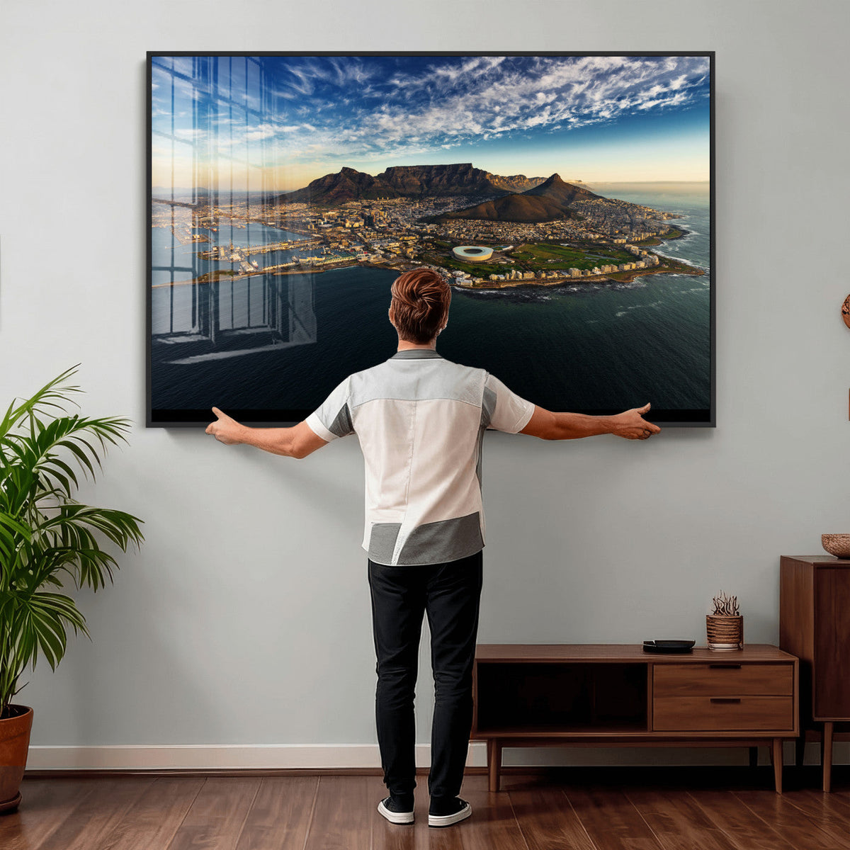Cape Town Skyline Wall Art Canvas Print – Table Mountain