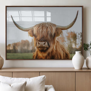 Highland Cow Animal Scottish Cattle Art Print Farmhouse Wall