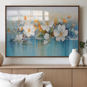 Abstract Flower Wall Art Canvas Print