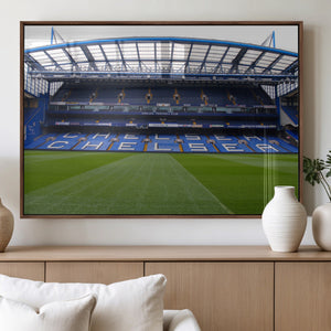 Chelsea FC Soccer Team Print - Stamford Bridge Stadium Wall