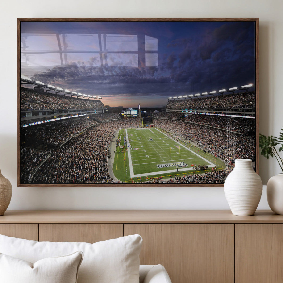 New England Patriots Football Team Print - Foxborough