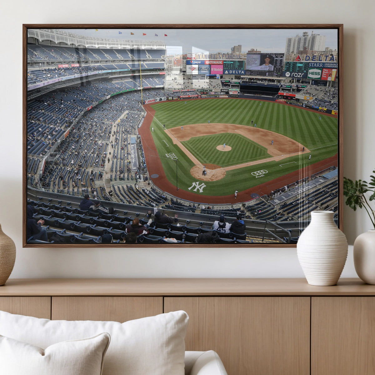 New York Yankees Baseball Team Print - Yankee Stadium Wall