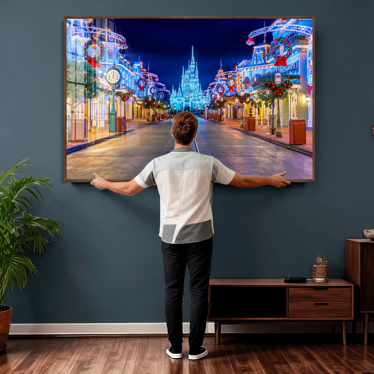 Disney Wall Art | Castle Large Wall Art Disney Magic Kingdom