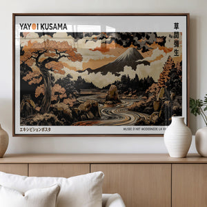 Modern Japanese Wall Art Canvas Print – Framed Abstract