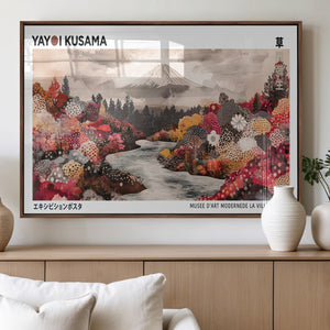 Modern Japanese Wall Art Canvas Print – Framed Abstract