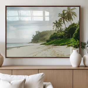 Relaxing Beach Wall Art Canvas Print – Framed Ocean View Art