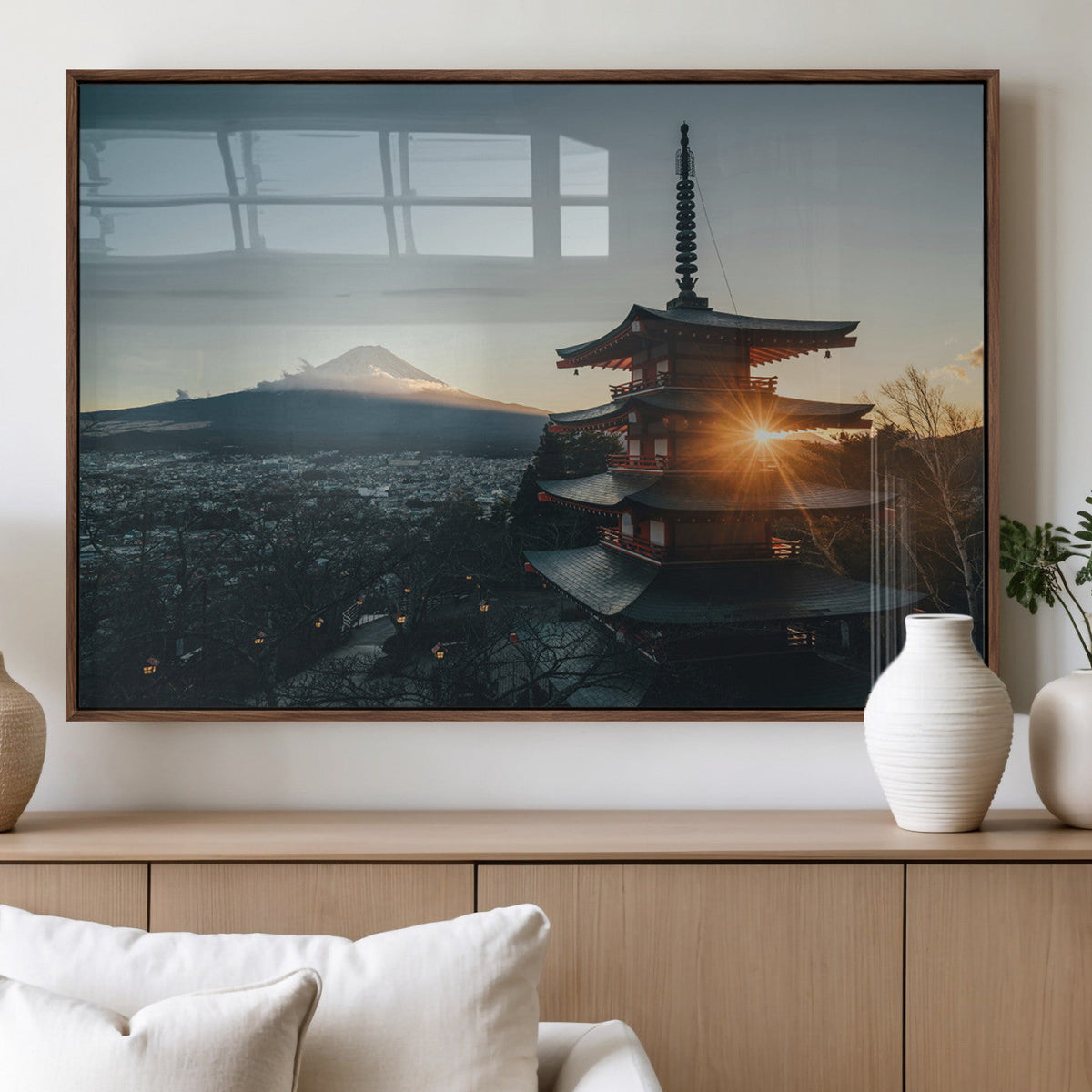 Mount Fuji Wall Art Canvas Print – Framed Japan Travel Art