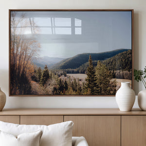 Tropical Palm Trees Wall Art Canvas Print – Framed Sunset