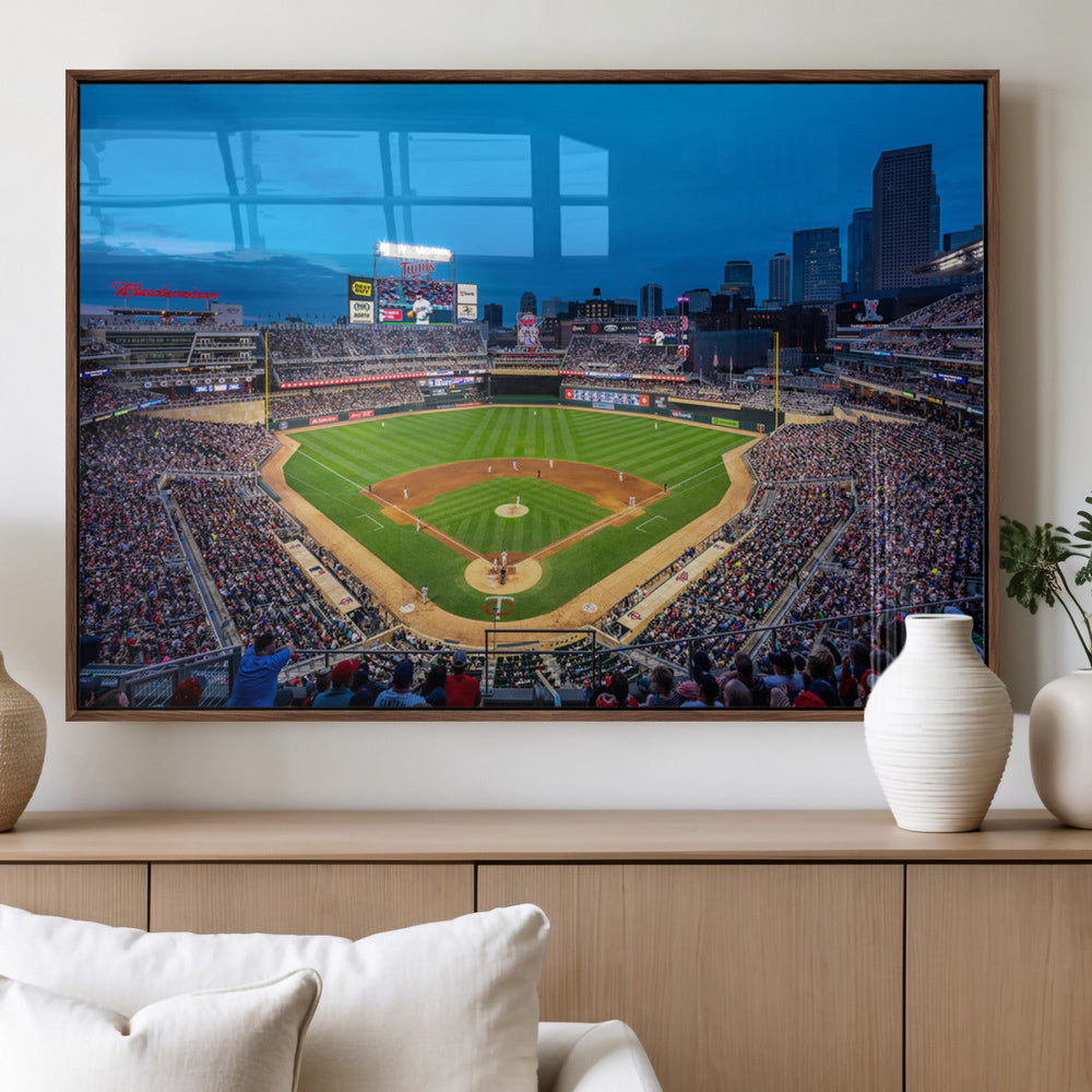 Target Field Stadium Wall Art Canvas Print – Minnesota Twins