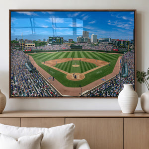 Wrigley Field Baseball Stadium Canvas Wall Art – Packed