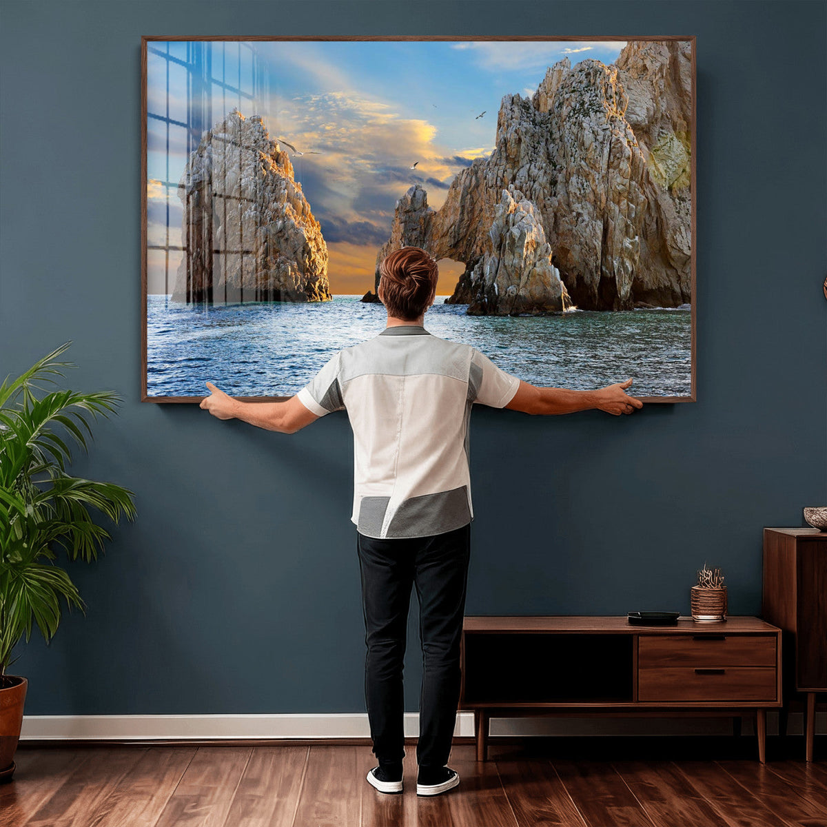 The Arch Cabo San Lucas Ocean Arch Wall Art Canvas Print,