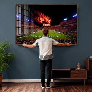 Auburn Stadium Wall Art Canvas Print, College Football Night