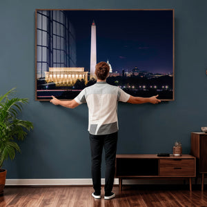 Washington White House Skyline Wall Art Canvas Print –