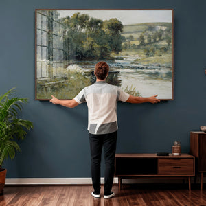 Streamside by Edward Mitchell Bannister Wall Art Canvas