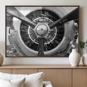 Vintage Airplane Wall Art Canvas Print