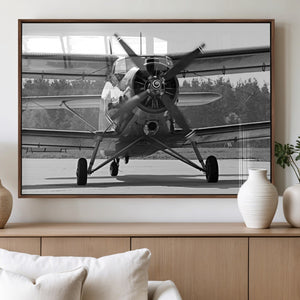 Wall Art Old War Plane Canvas Print