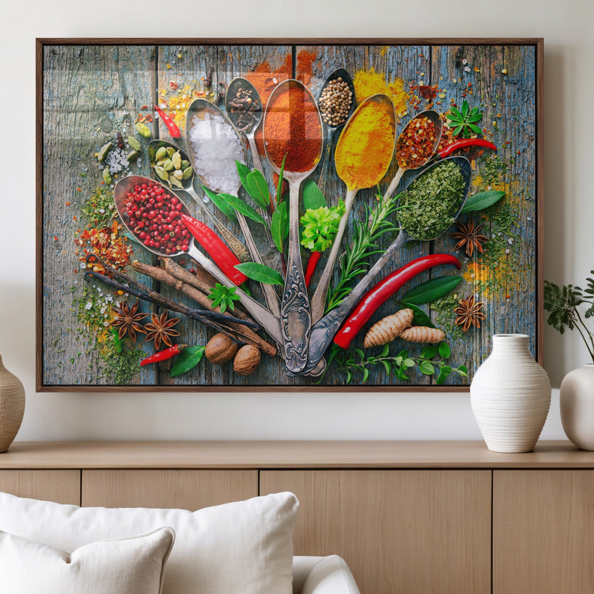 Spoonful of Spices Cooking Wall Art Canvas Print - Vibrant