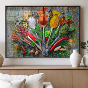 Spoonful of Spices Cooking Wall Art Canvas Print - Vibrant