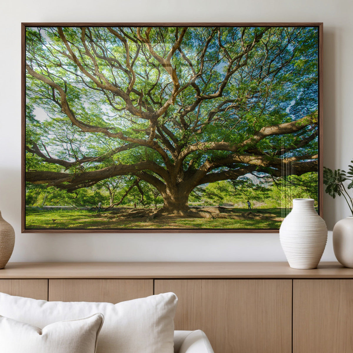 Majestic Oak Tree Wall Art – Serene Nature Canvas Print with
