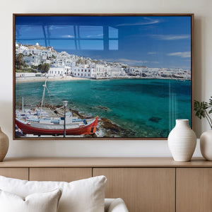 Santorini Wall Art Canvas Print
