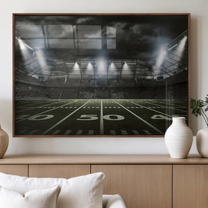 American Football Stadium Wall Art Canvas Print, Stadium