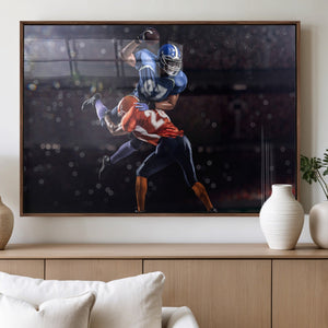 American Football Wall Art Canvas Print, Stadium Sport Wall