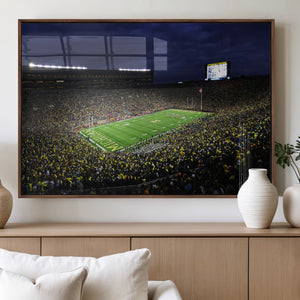 Michigan Wolverines Football Canvas Wall Decor, Football