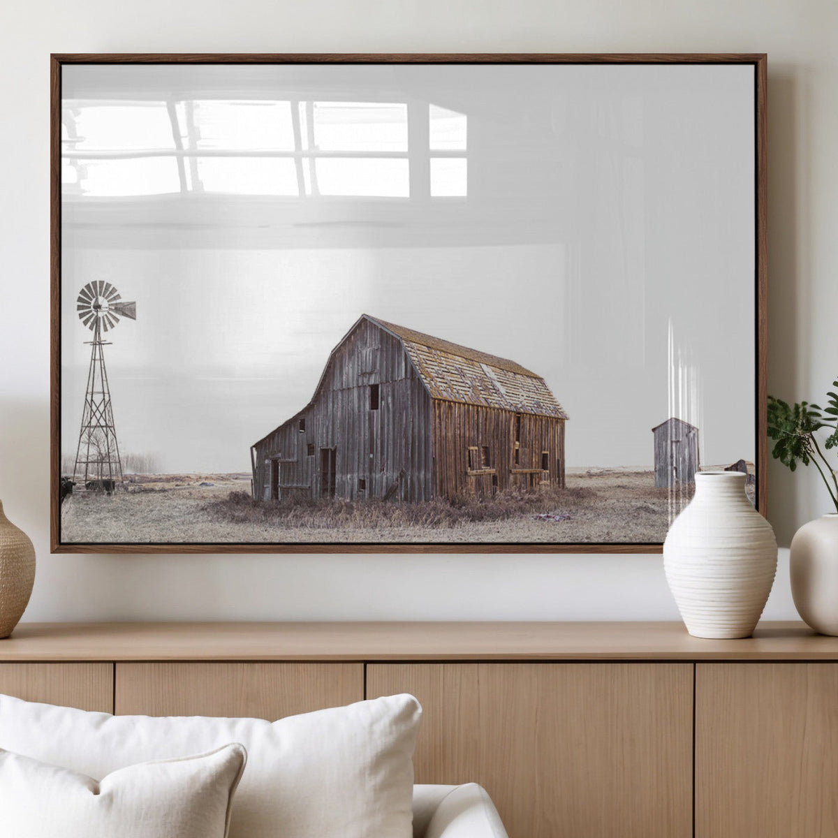 Set of 3 Rustic Farmhouse Wall Art Prints – Country Barn,
