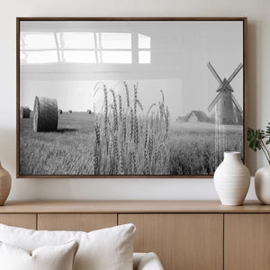 Vintage Farmhouse Black and White Triptych Wall Art – Giclee