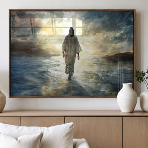 Jesus Walking on Water Wall Art | Canvas Print | Ready to