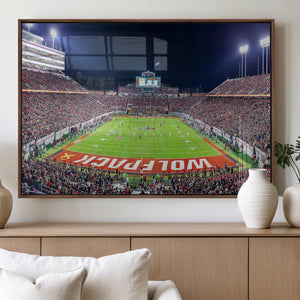 NC State Wolfpack Canvas Print - Raleigh Carter-Finley