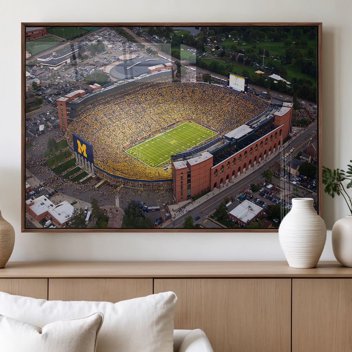 University of Michigan Wolverines Football Team Print - Ann