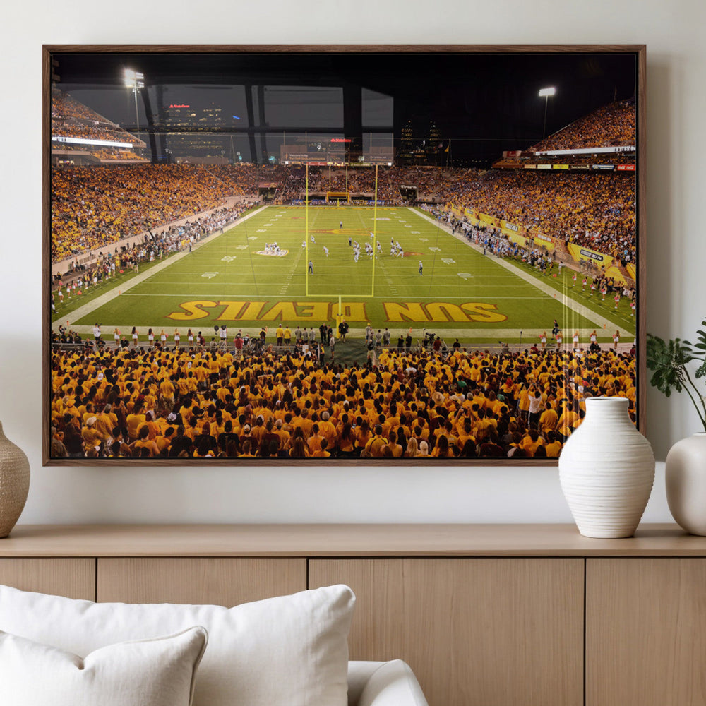 ASU Sun Devils Football Team Print - Phoenix Mountain