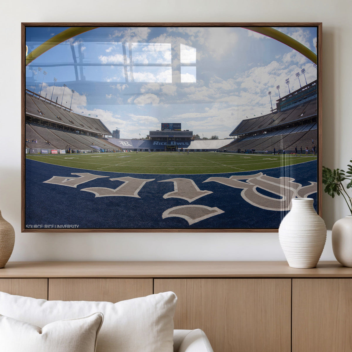 Rice University Owls Football Team Print - Houston Rice