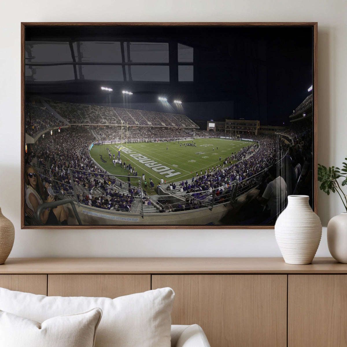 TCU Horned Frogs Football Team Print - Fort Worth Amon G.