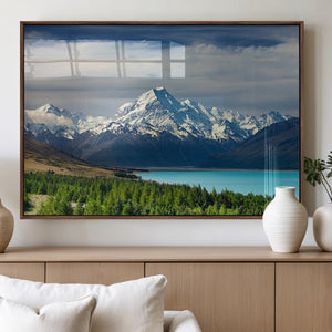 Mount Cook and Lake Pukaki Canvas Wall Art Print – Majestic