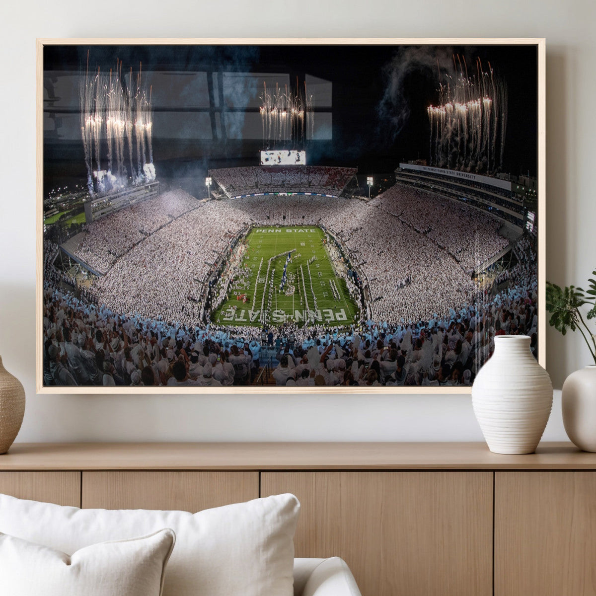 Penn Stadium Football Wall Art Canvas Print, Pennsylvania