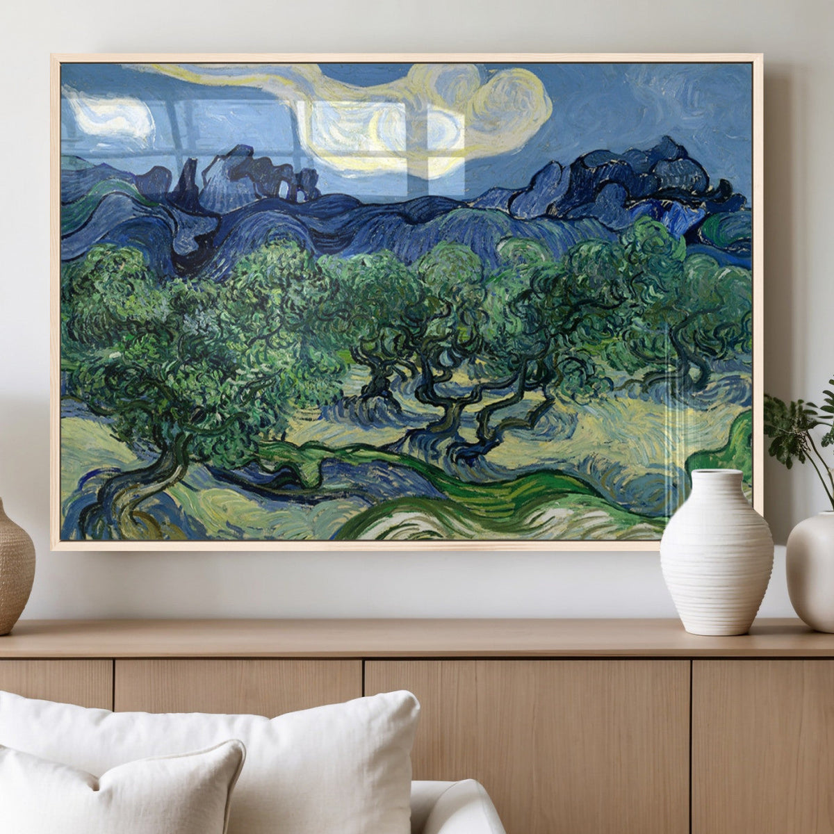 Olive Trees Van Gogh Wall Art Canvas Print