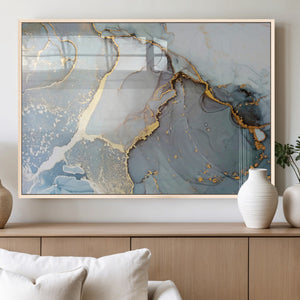 Large Abstract Marble Wall Art Canvas Print for Living Room