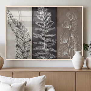Minimalist Botanical Wall Art Canvas Print, Framed and Ready