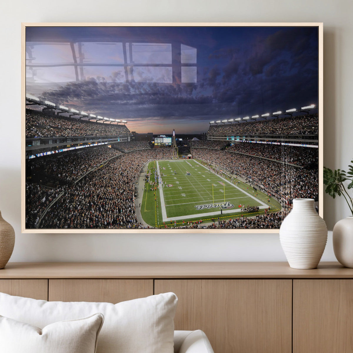 New England Patriots Football Team Print - Foxborough