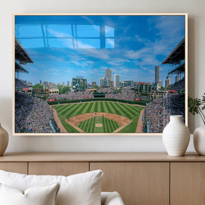 Wrigley Field Chicago Cubs Panoramic Art Multi-Piece Canvas
