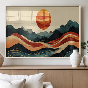 Mountain Triptych Wall Art Canvas Print – Western Nature