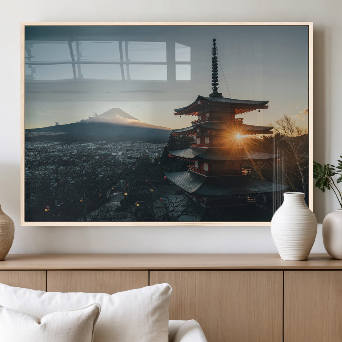 Mount Fuji Wall Art Canvas Print – Framed Japan Travel Art