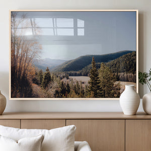 Tropical Palm Trees Wall Art Canvas Print – Framed Sunset