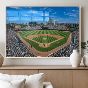 Wrigley Field Baseball Stadium Canvas Wall Art – Packed