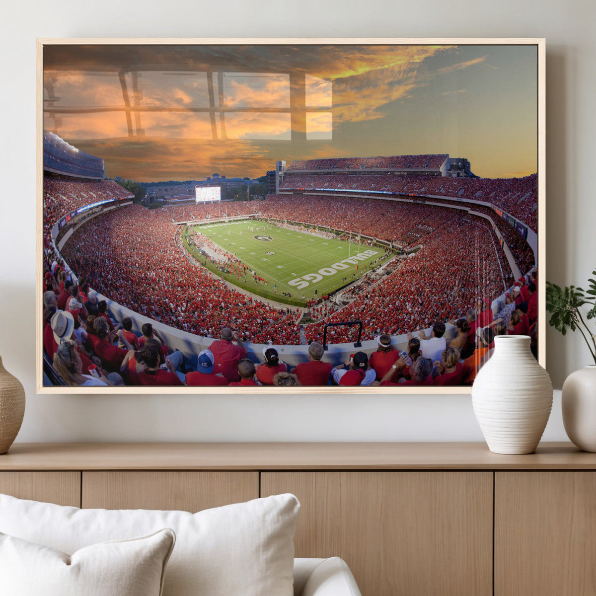 Dooley Stadium Wall Art, Sports Arena Canvas Print, Dooley
