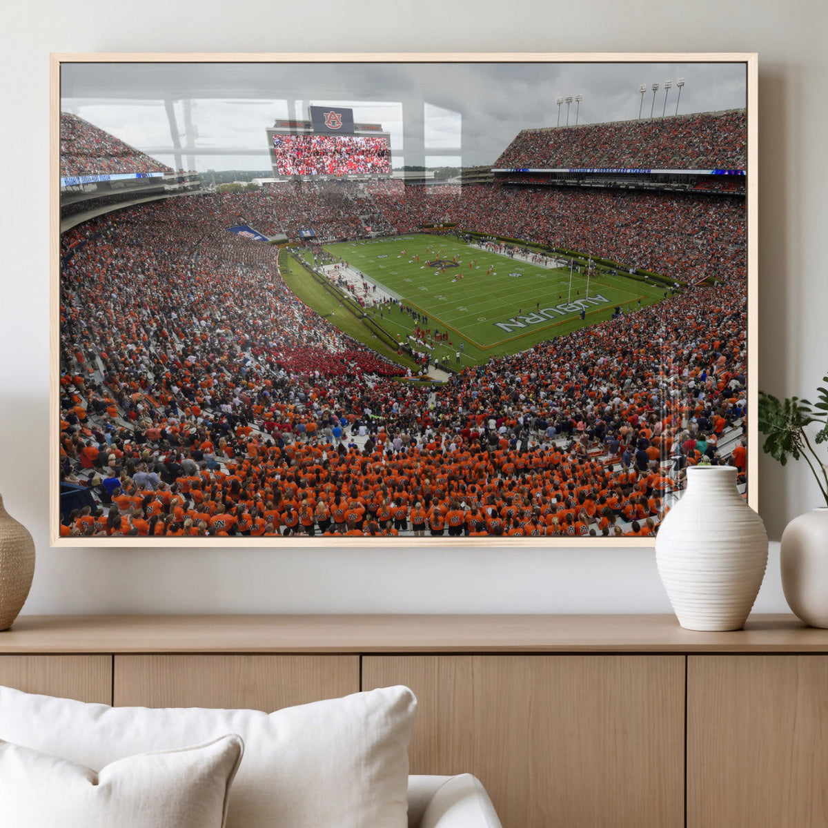 Jordan-Hare Stadium Wall Art Canvas Print, College Sports