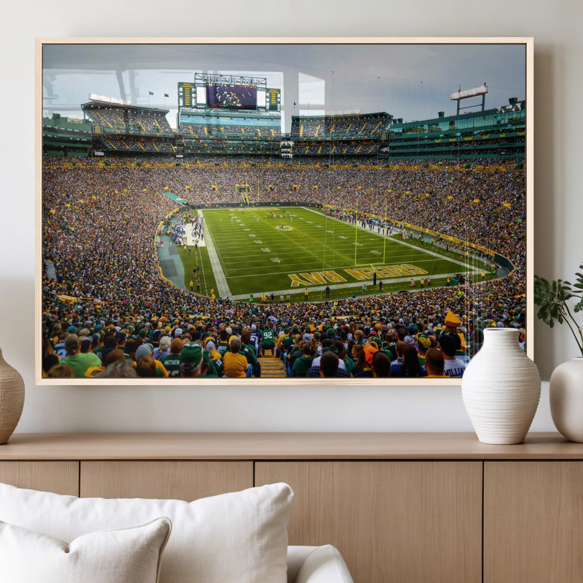Green Bay Packers Lambeau Field Stadium Wall Art Canvas