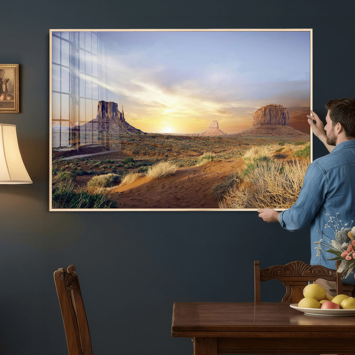 Monument Valley Desert Wall Art Canvas Print, Southwest